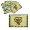 Set of 12 PVC Easy Care Placemats - Valentine 43 x 28 cm