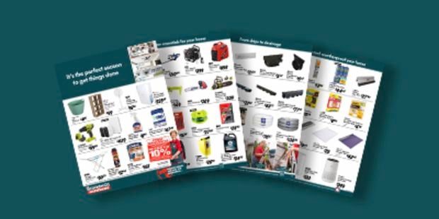 Bunnings Catalogue pages with products on each page.