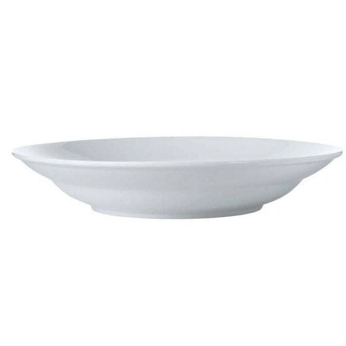 Maxwell And Williams Serving Bowl Basics Rim White Porcelain 28x5cm