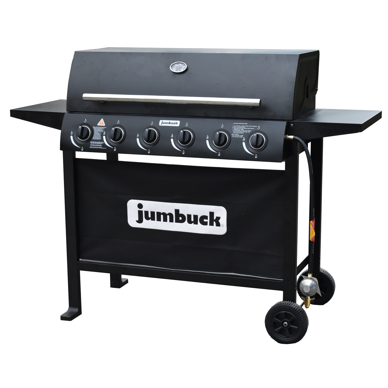 6 burner hooded bbq best sale