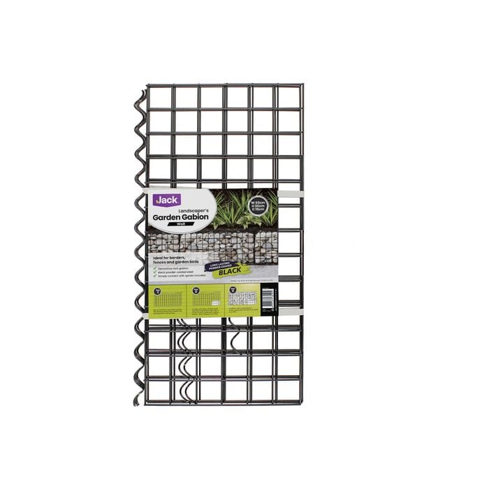 Jack 650 x 300 x 150mm Black Rectangular Gabion