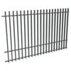 ProtectorAl 1201-2399W x 1500H Monument Aluminium Radiator Pool Fence Panel with mid rail