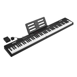 Mazam Foldable 88 Key Digital Piano Electronic Keyboard Bluetooth Sustain Pedal