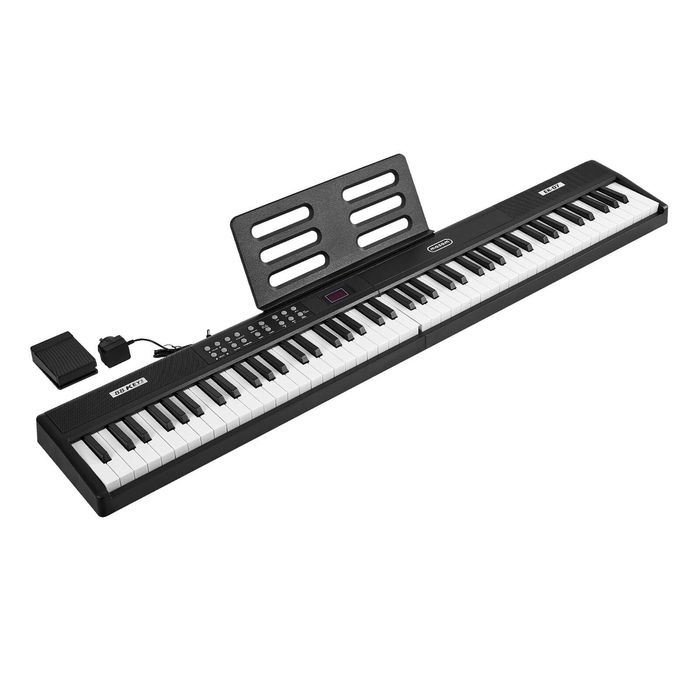 Mazam Foldable 88 Key Digital Piano Electronic Keyboard Bluetooth Sustain Pedal