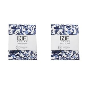 2x 2pc NF Home & Entertaining Essentials Bluebird Tea Towel 25x18cm Birds Blue