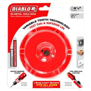 Diablo 114mm Bi-Metal Hole Saw