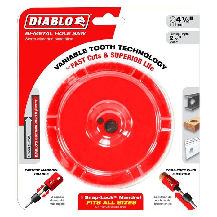 Diablo 114mm Bi-Metal Hole Saw