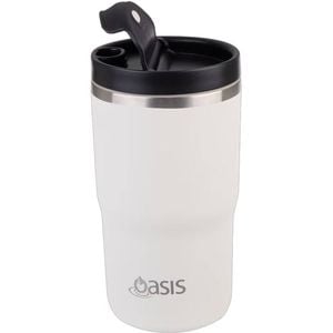 Oasis Ceramic Double Walled Insulated Travel Mug 480ml - Alabaster