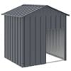 vidaXL Dog House Dog Kennel with Roof Dog Crate Anthracite Galvanised Steel 117x103x123 cm