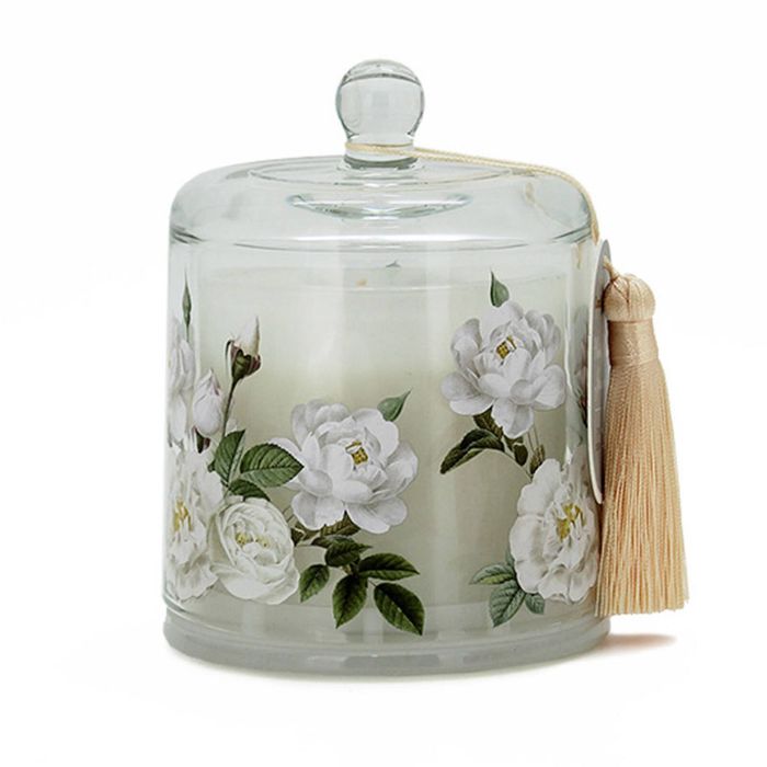Candle SOY Jar Cloche 270g White Rose Jasmine