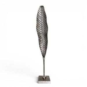 Metal Cast Aluminium Large Leaf Figurine