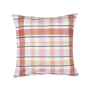 Ecology Isla Euro Pillowcase Size 65 x 65cm Clay/Pink Bedding