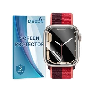 3 Pack MEZON Apple Watch Series 8 (45 mm) Ultra Clear TPU Film Screen Protectors