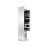 Slim Rotating Mirror Storage Cabinet
