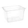 Nisbets Essentials Gastronorm Pan Polypropylene 1/2 Gn 200mm 11.7ltr Commercial Food Storage Container