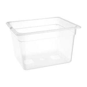 Nisbets Essentials Gastronorm Pan Polypropylene 1/2 Gn 200mm 11.7ltr Commercial Food Storage Container