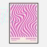 Galrie Bauhaus Frankfurt 1923 Exhibition Poster - Vintage Abstract Art Print, Black Frame, 70 x 100cm (28 x 40inch)