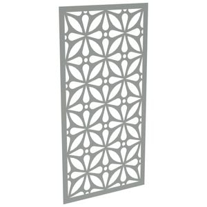 ProtectorAl 300-1200 x 1201-2400mm Palladium Silver Morrocco Unframed Solid Aluminium Decorative Panel