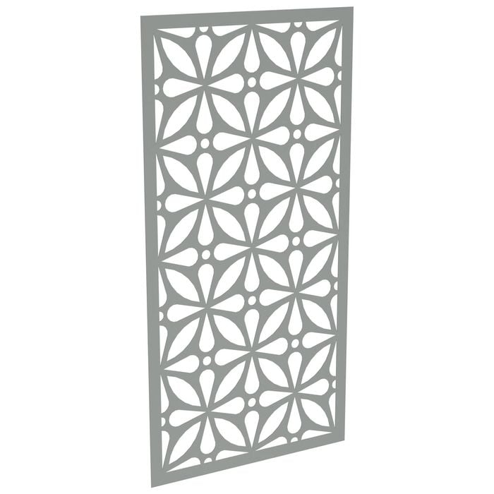 ProtectorAl 300-1200 x 1201-2400mm Palladium Silver Morrocco Unframed Solid Aluminium Decorative Panel
