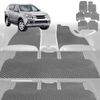 6D Diamond Car Floor Mats for Isuzu MU-X 2013-2020-Ultimate Set-Grey-Outback GT