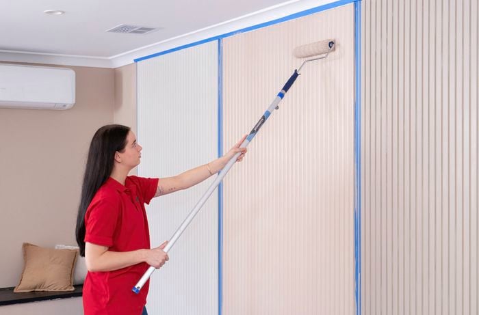 Paint convex scalloped panels