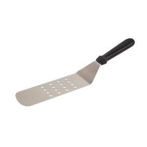 Vogue Slotted Turner Stainless Steel Ergonomic Kitchen Spatula 255mm