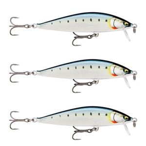 3x Rapala 9.5cm Countdown Sinking Hardbody Balsa Fishing Lures -Gilded Maiwashi