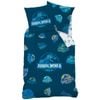 Jurassic World Dinosaur Badges Cotton Quilt Cover Set - Single Bed Size