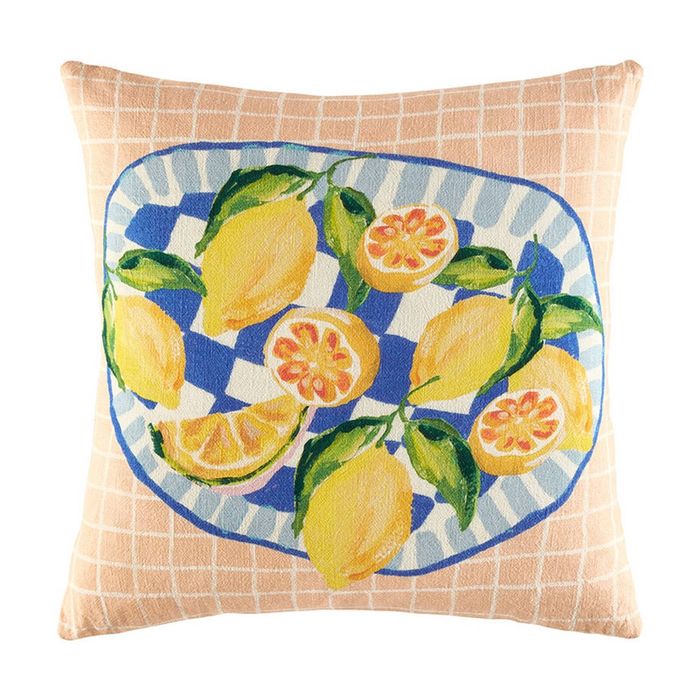 Kas Australia Salerno Cushion Cotton Mediterranean Multi 50x50cm