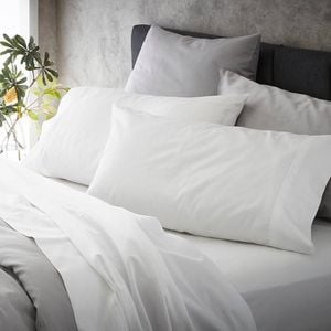 Ashton Fitted Sheet Super King White MyHouse