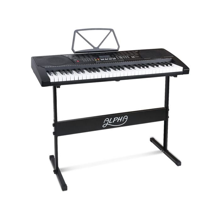 Alpha 61 Key Lighted Electronic Piano Keyboard