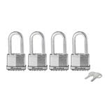 Master Lock Magnum With 51mm Long Shackle Padlock - 4 Pack