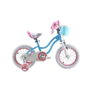 RoyalBaby  14 Inch Girls Kids Bike  Bike Stargirl Training Free Balance to Pedal Easy Learning Bicycle Big Toddlers