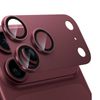 iPhone 18 Pro Max / 17 Pro Max Camera Lens Protector, Military Grade Aluminum Alloy & Tempered Glass, Burgundy Titanium