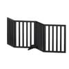 i.Pet Dog Gate Playpen Enclosure 4 Panels Pet Door Fence Wooden Play Pen Stair