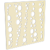 ProtectorAl 300-1200 x 300-1200mm Primrose Bubbles Unframed Solid Aluminium Decorative Panel