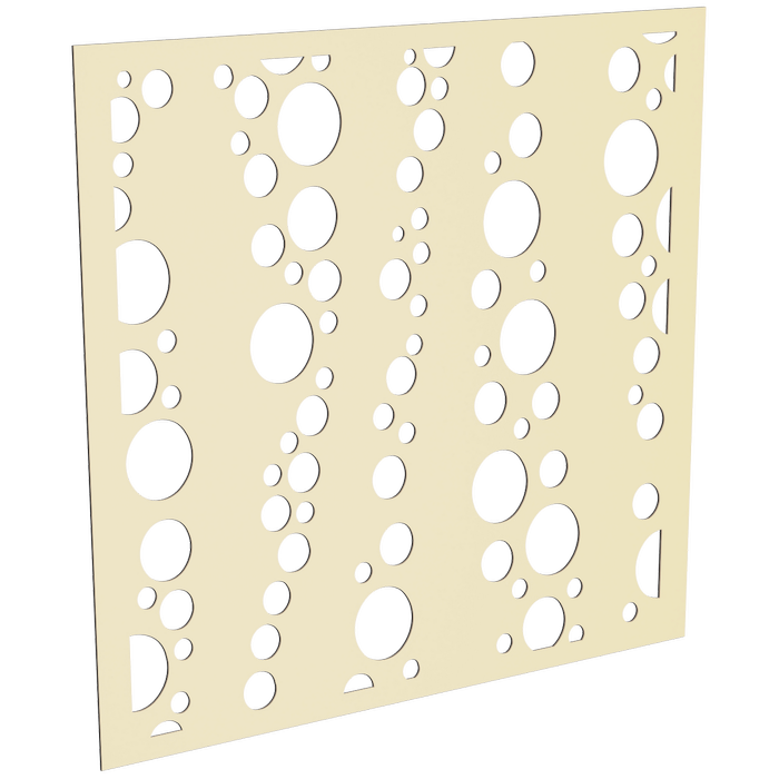 ProtectorAl 300-1200 x 300-1200mm Primrose Bubbles Unframed Solid Aluminium Decorative Panel