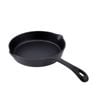 Gourmet Kitchen 20cm Cast Iron Frypan W/ Vegetable Oil Coating Skillet Black