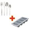 Olympia Cutlery Set Kelso With Tray Combo Deal 240 Pack Commercial Dining Kitchenware