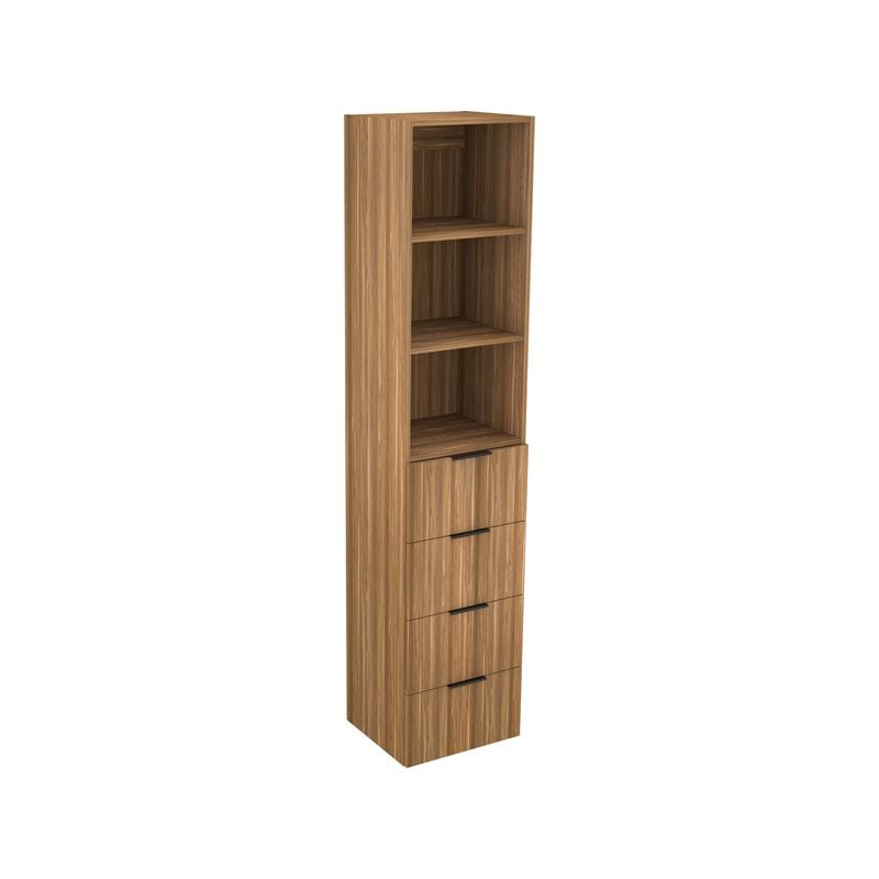 Lugna 2048 x 450 x 380mm Cove 2 Adjustable Shelf 4 Drawer Robe Insert