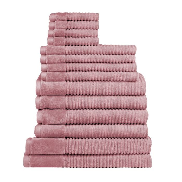 Jenny Mclean Royal Excellency 14PC Bath Linen Set - Rosebud