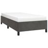 vidaXL Bed Frame Dark Grey 106x203 cm King Single Size Velvet Mattress Platform