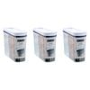 3PK Lemon and Lime Crystal Ribbed Food Dispenser Container 2.7L/22x8x26cm Assrtd