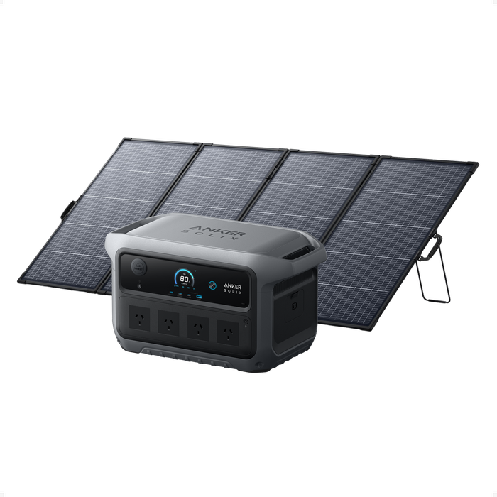 Anker Solix C2000 Gen 2 Portable Power Station with 400w Bifacial Solar Panel