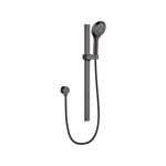 Mondella Resonance - WELS 3 Star 9L/Min Gun Metal 5 Function Hand Shower On Rail