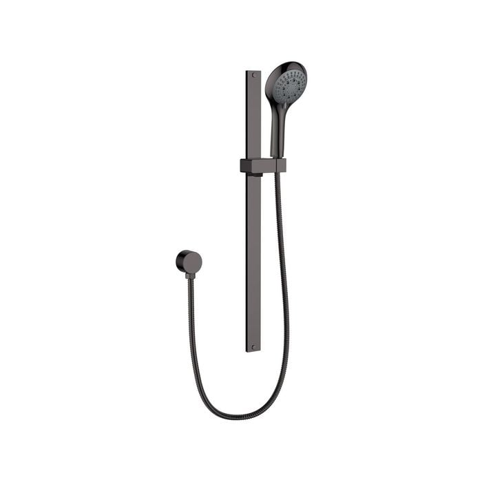 Mondella Resonance - WELS 3 Star 9L/Min Gun Metal 5 Function Hand Shower On Rail