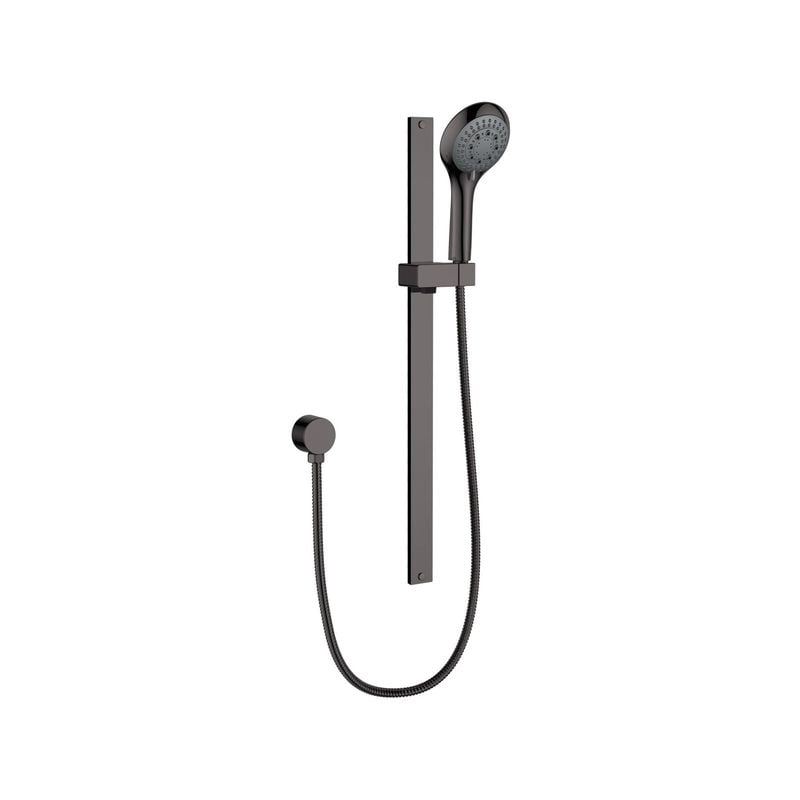 Mondella Resonance - WELS 3 Star 9L/Min Gun Metal 5 Function Hand Shower On Rail