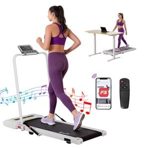 Everfit 2 In 1 Treadmill Electric Walking Pad Under Desk Home Gym Fitness 400mm White