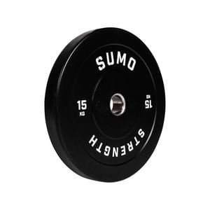Sumo Strength 15kg Black Rubber Bumper Plate (single)
