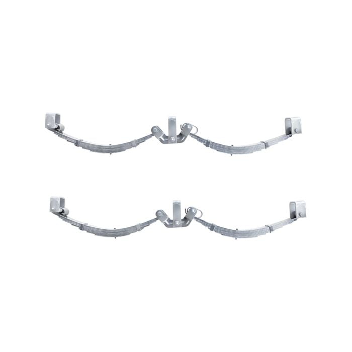 Sunrise Tandem Rocker Roller Suspension Spring Complete Assembly Decromate - 7 Leaf (3000kg Pair), 14" - S7rrd